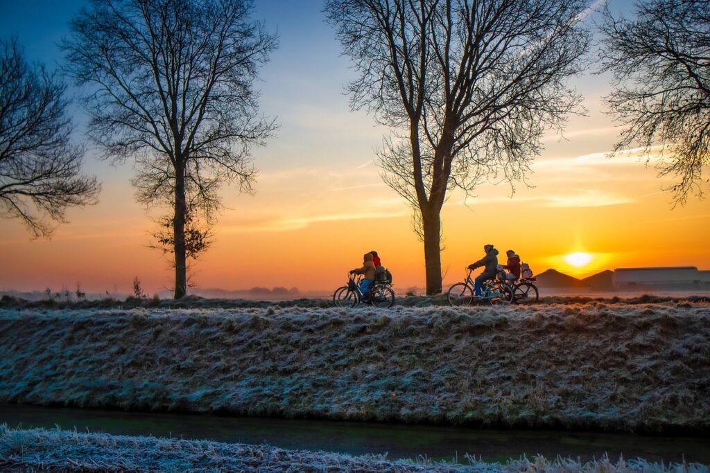 Deventer kanal kenarında tarihi evler
