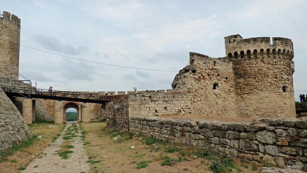 Belgrad'da Kalemegdan Kalesi ve Sava-Tuna nehirlerinin kavşağı