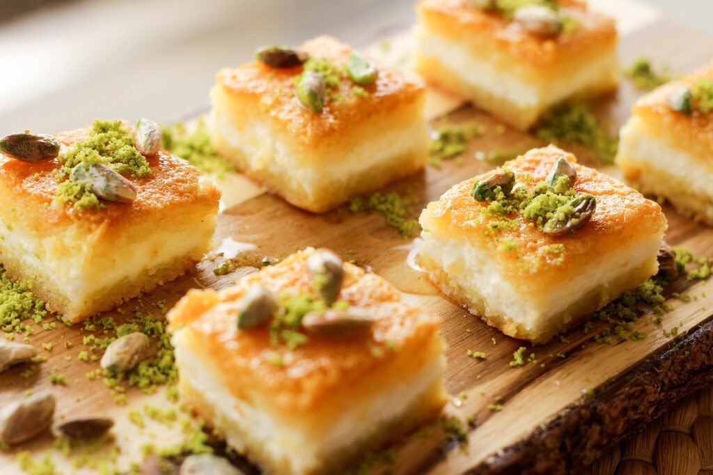 Gaziantep'te baklava ve tatlı tezgâhı