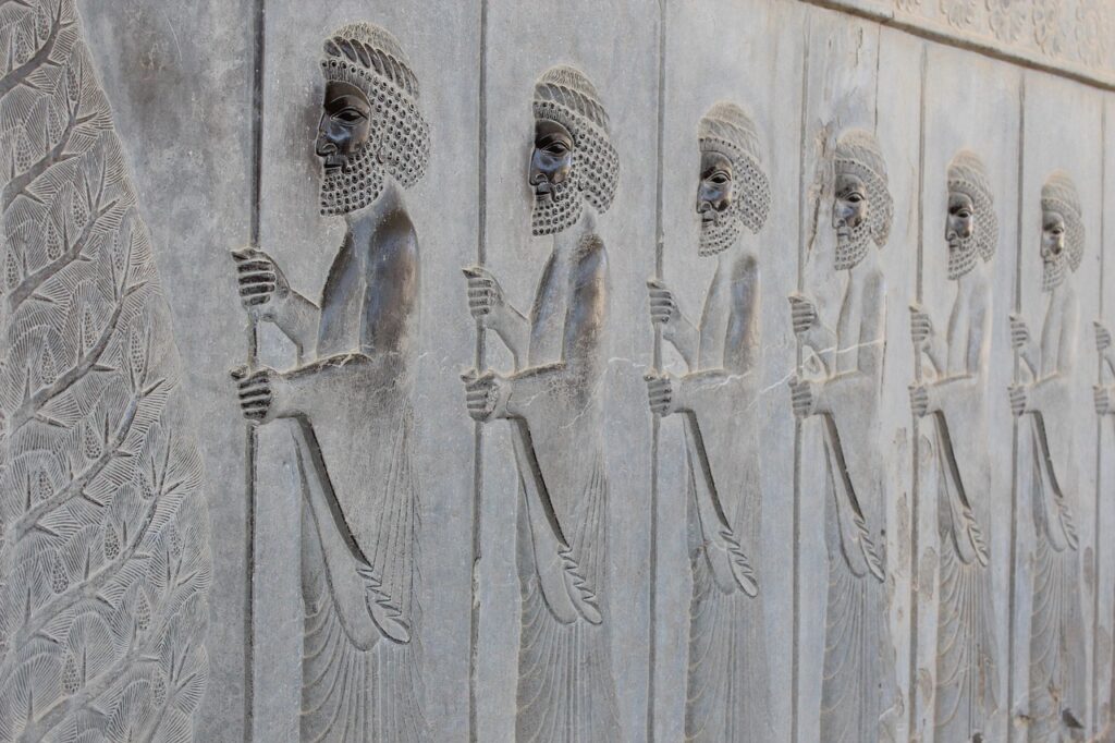 Persepolis'teki antik kabartmalar