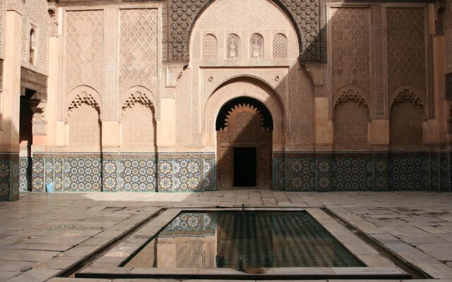 Konya'daki Selçuklu dönemi medrese cephesi ve taş işçiliği