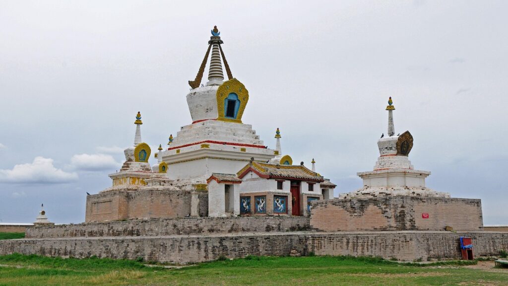 Karakurum yakınlarındaki Erdene Zuu Manastırı'nın duvarları