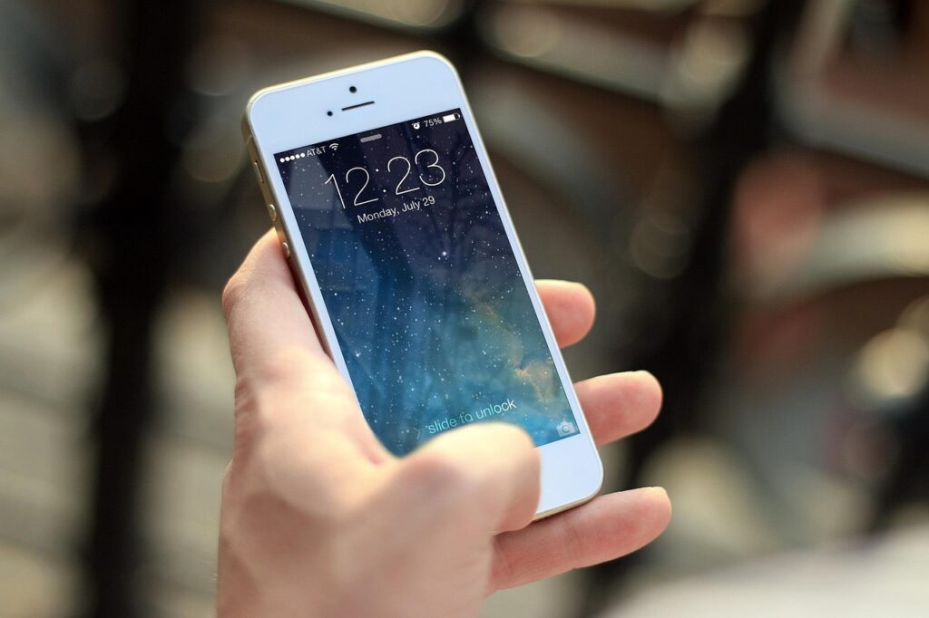 Acil iletişim numarasını telefondan kontrol eden bir gezgin